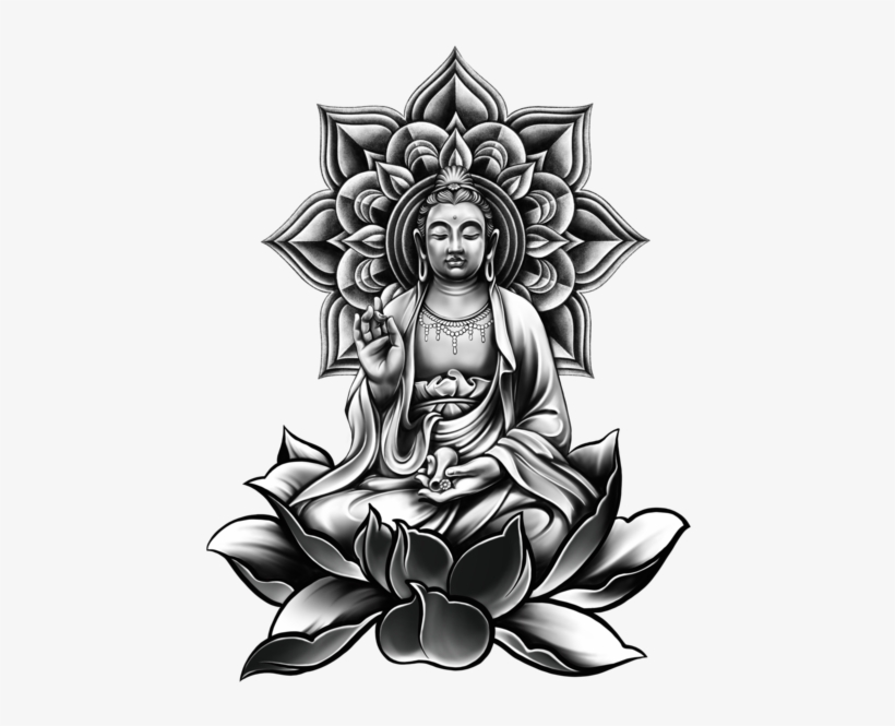 Buddha Yoga Buddha Illustration Tattoo - Illustration, transparent png