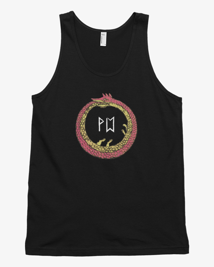 Ouroboros Classic Tank Top - Tank Top Men Black Mockup, transparent png