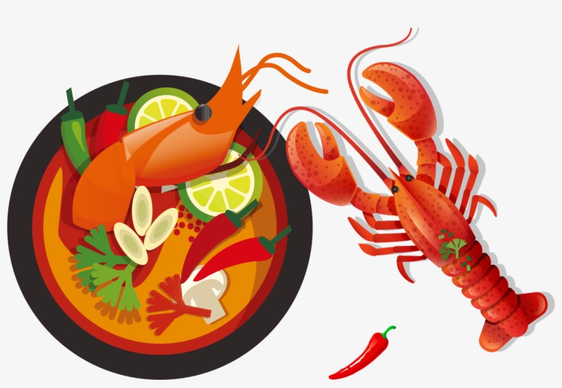 Thai Cuisine Green Papaya Salad Food Illustration - Thai Food Cartoon Png, transparent png