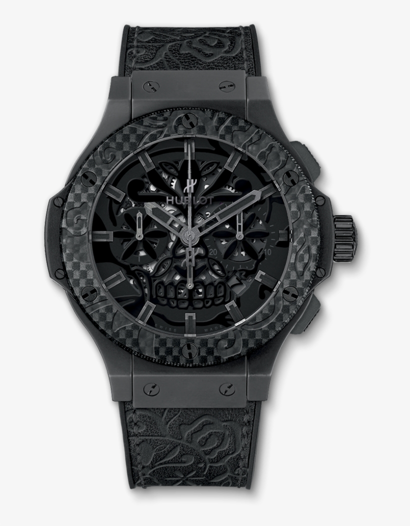 Big Bang Aero Bang Sugar Skull Ceramic Carbon - Big Bang Sang Bleu All Black Blue, transparent png