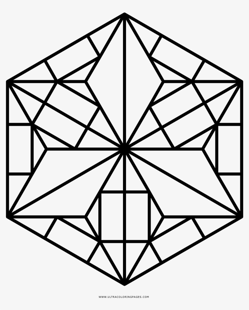 Hexagon Pattern Coloring Page - Ritz Carlton The Gold Standards, transparent png
