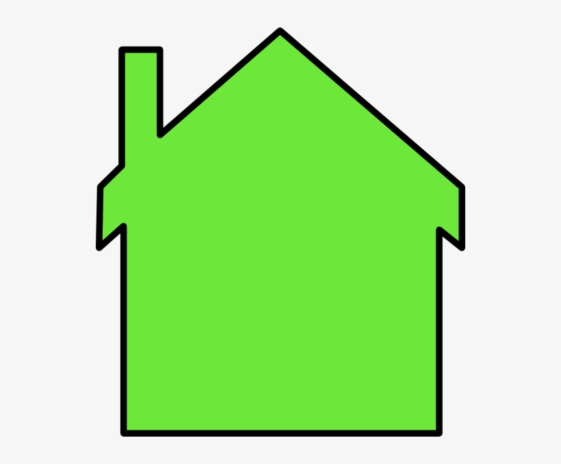 House Outline Green, transparent png