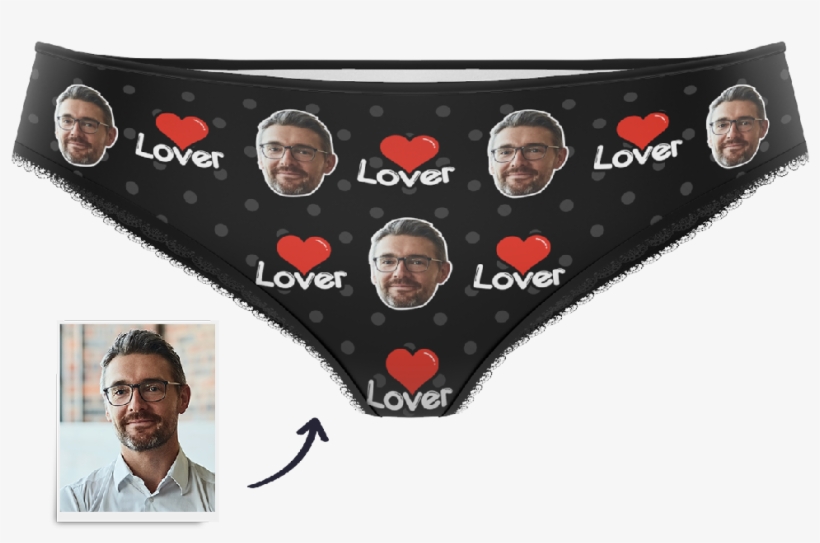 Custom Lover Face Panties - Panties, transparent png