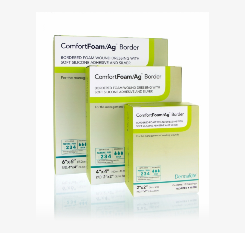 Comfortfoam Ag Bordered Foam Wound Dressing With Soft - Utility Software, transparent png