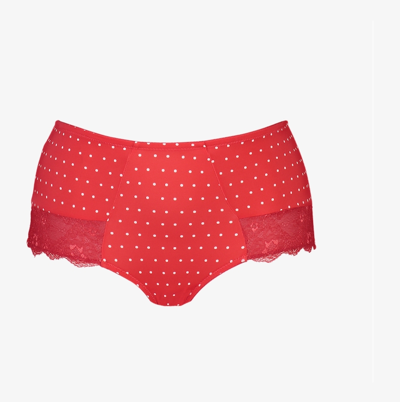 Dotty Knicker Red & Cream - Underpants, transparent png