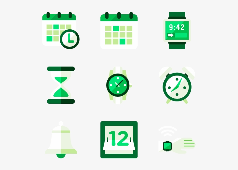 Time - Time Green Icon Png, transparent png