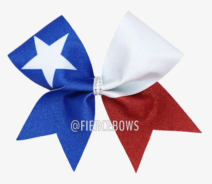 Texas Flag Bow - Satin, transparent png