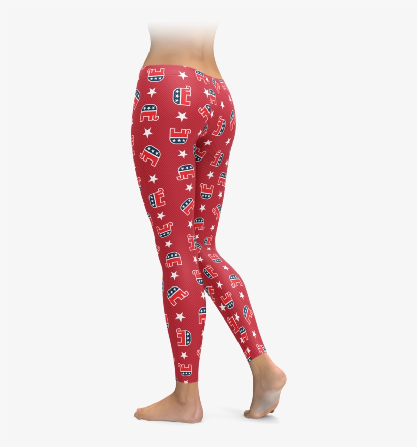 Republican Elephant Leggings - Leggings, transparent png