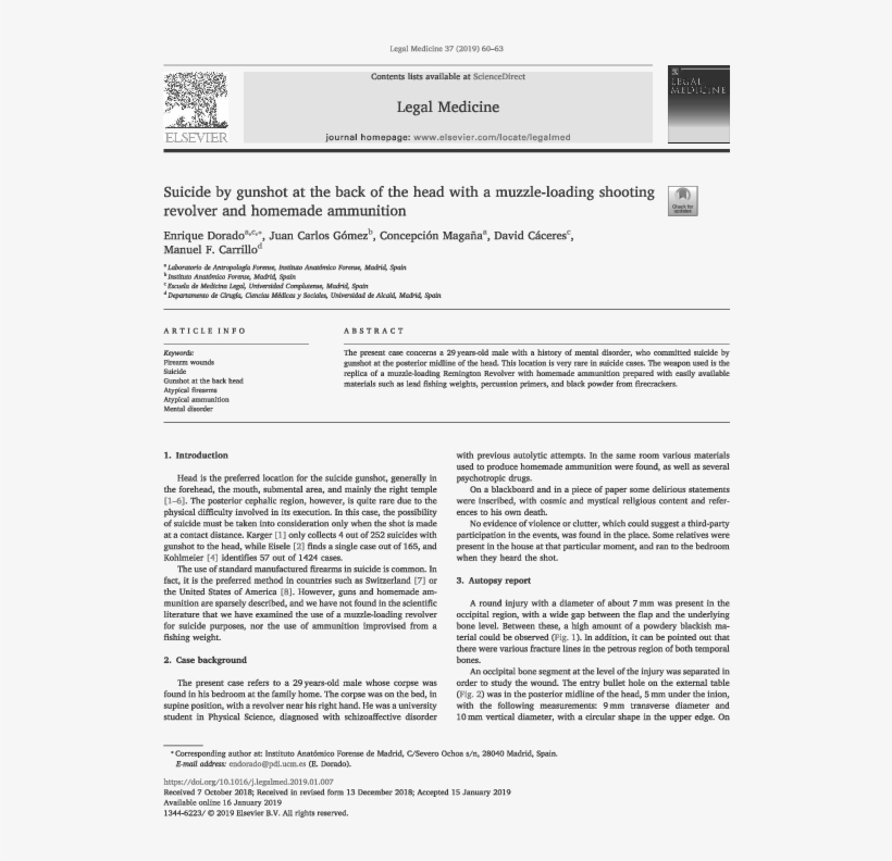 Suicide By Gunshot At The Back Of The Head With A Muzzle-loading - "like That, The Dial Speaks;..." On Page 33, Nineteenth, transparent png
