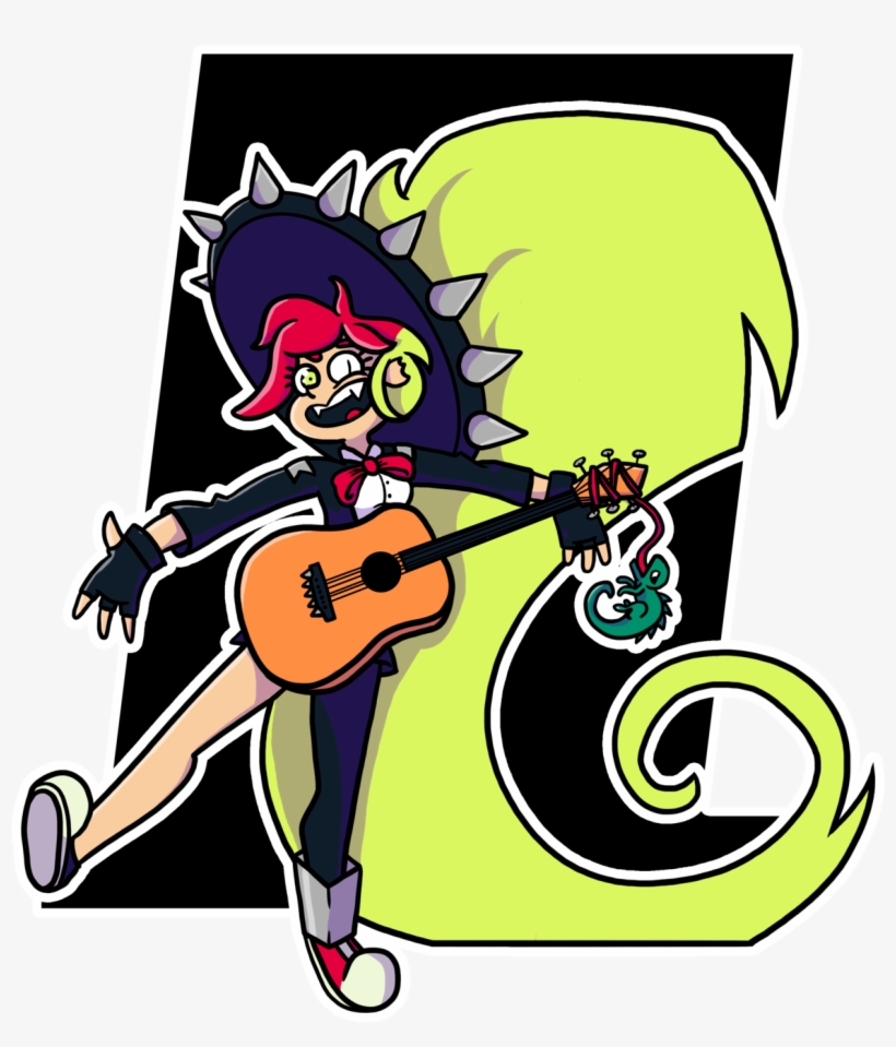 Demencia, From Villainous, In Her Mariachi Outfit - Cartoon, transparent png