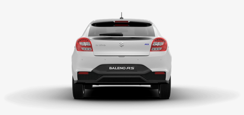 Baleno Rs Arctic White Car Back View - Hot Hatch, transparent png