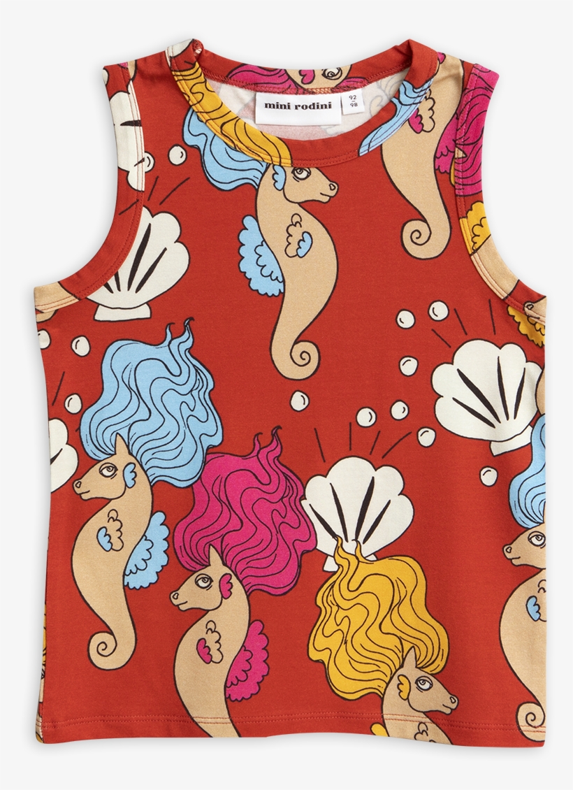 Mini Rodini Seahorse Tank, transparent png