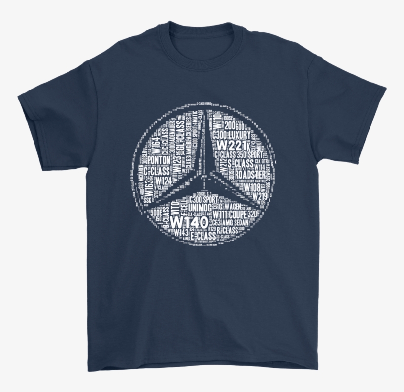 Mercedes Logo All Car Series Model Names Puzzle Shirts-potatotee - Buffalo Bills Funny Tshirt, transparent png