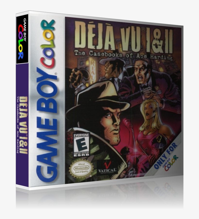 Gameboy Color Deja Vu 1 And 2 Game Cover To Fit A Ugc - Game Boy Color, transparent png