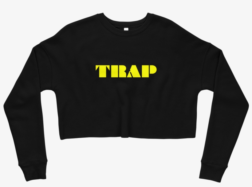 Load Image Into Gallery Viewer, Trap Fleece Crop Sweatshirt - Sweatshirt, transparent png
