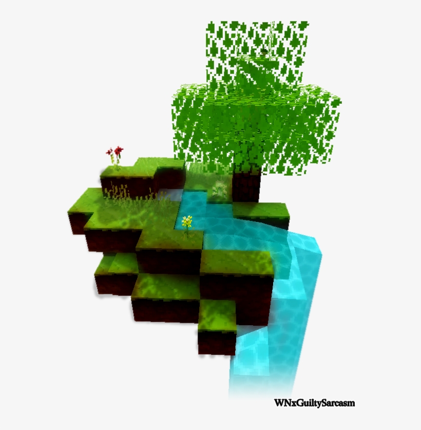Click The Image To Open In Full Size - Minecraft Floating Island Transparent, transparent png