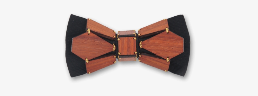 Geometry Bee In Gold Line Red Rosewood Bow Tie - Belt, transparent png