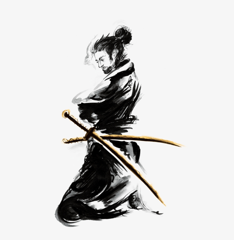 Samurai Ink V1 Transparent Bg, transparent png