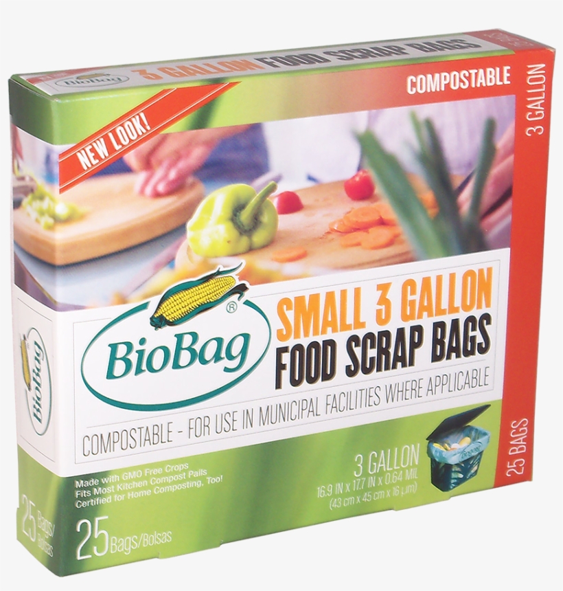 Bio Bag 3 Gallon Retail Box Food Waste Bags - 3 Gallon Biobag, transparent png