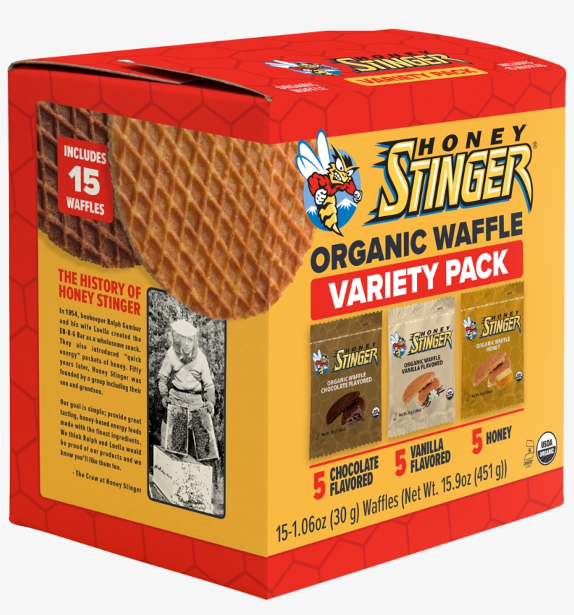 Honey Stinger Introduces New Organic Waffle Variety, transparent png