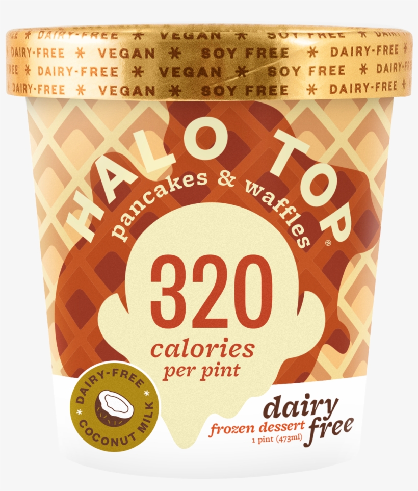 Halo Top Low Calorie Pancakes And Waffles Non-dairy - Halo Top Non Dairy Chocolate Covered Banana, transparent png