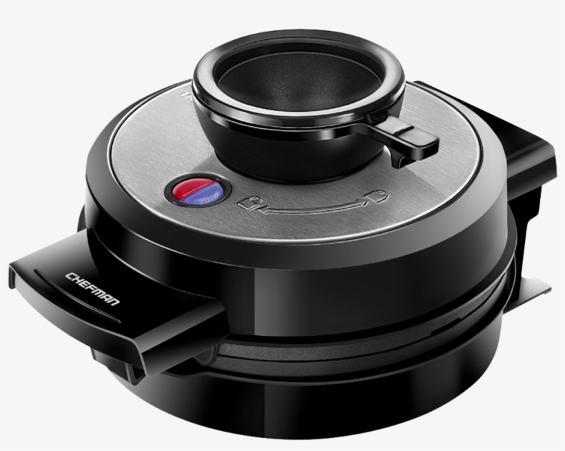 Mess Free, Stress Free Waffles - Chefman Perfect Pour Volcano Belgian Waffle Maker, transparent png