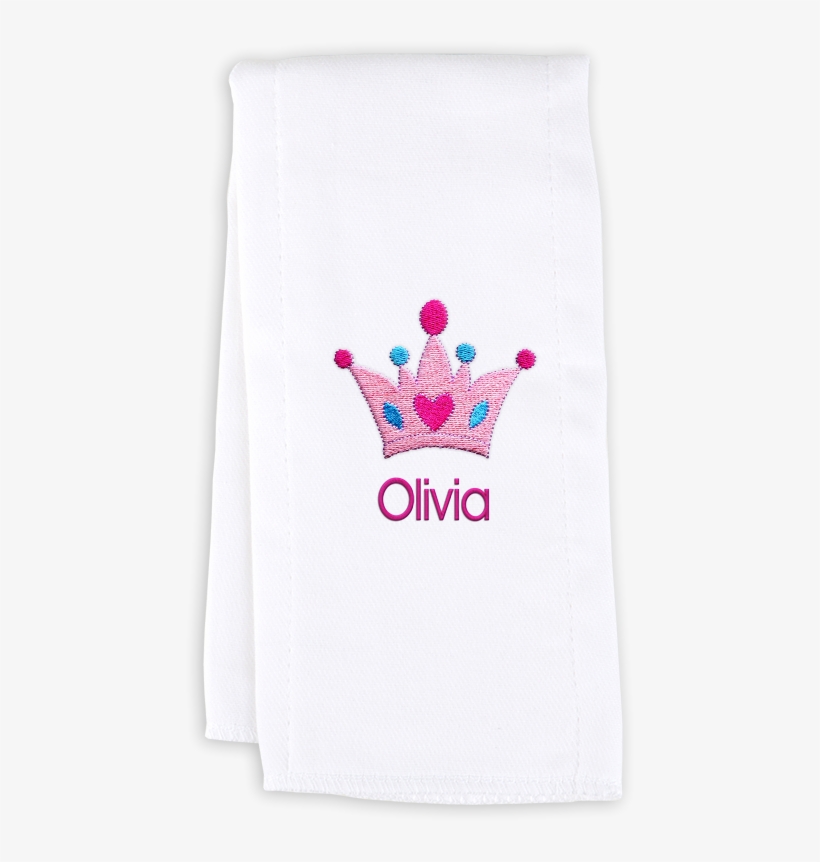 Personalized Burp Cloth With Crown - Sock, transparent png