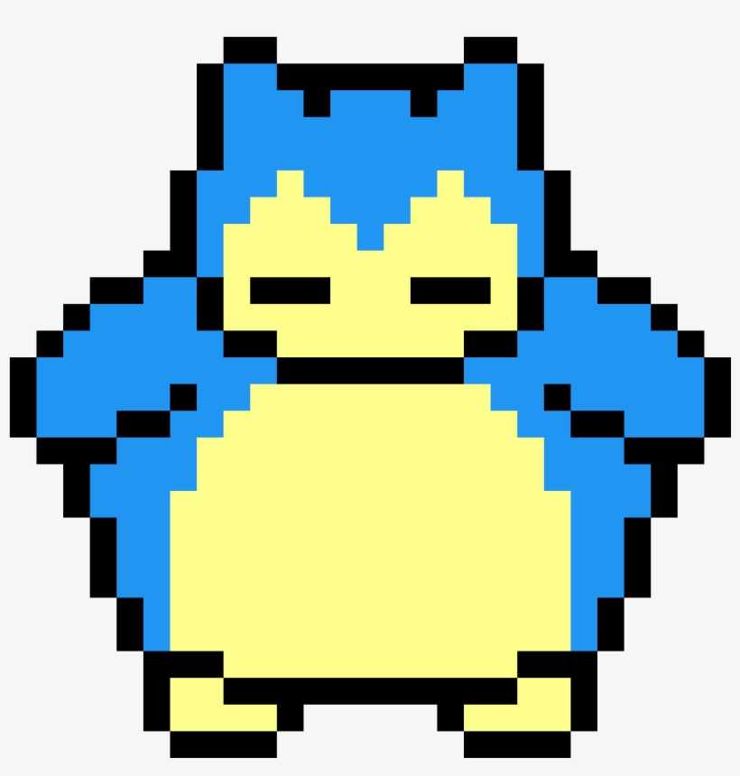 Snorlax - Snorlax Perler Beads, transparent png