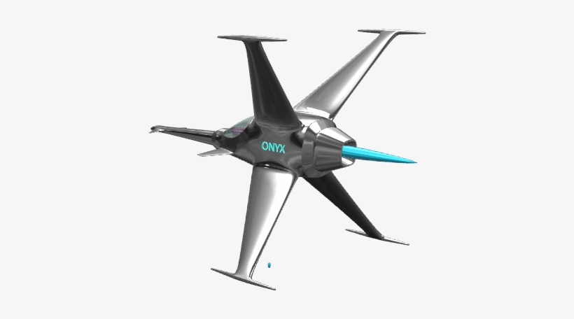 Onyx Alien Space Ship - Fighter Aircraft, transparent png