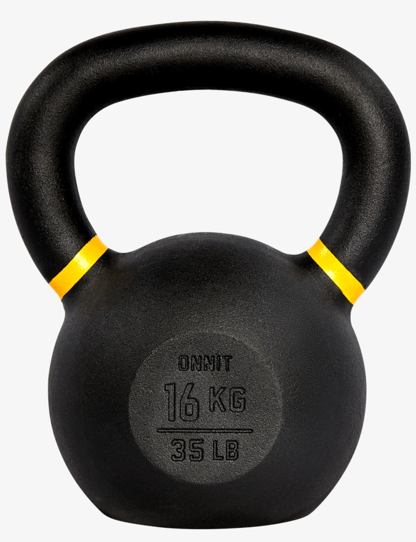 16kg Kettlebell - Yellow - Kettlebell, transparent png
