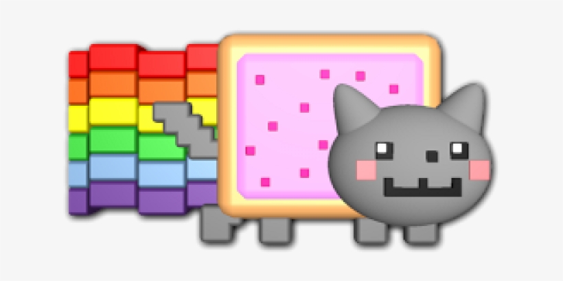 Nyan Cat Clipart Transparent Background - Cartoon, transparent png