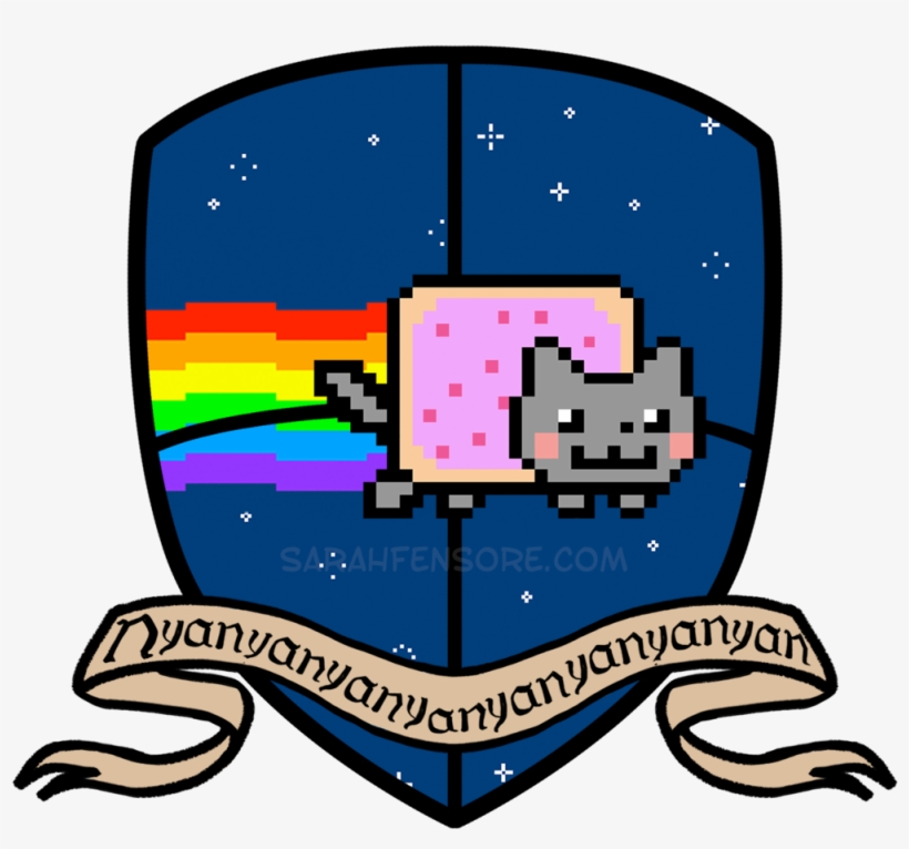 Nyan Cat Crest, transparent png
