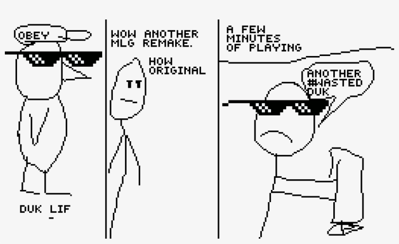 Another Mlg Remake Of A Game - Cartoon, transparent png