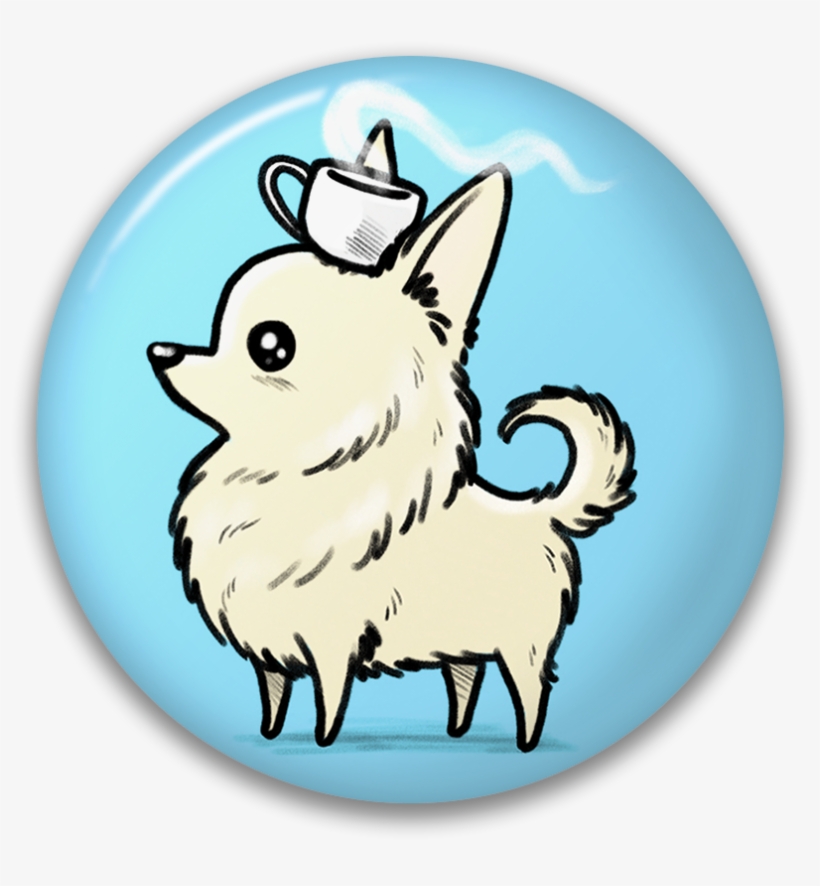 Teacup Chihuahua Button - Cartoon, transparent png