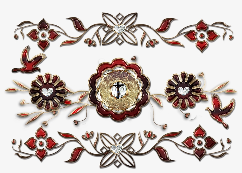 Cross Religious Gemstones - Motif, transparent png