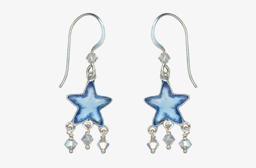 Blue Star Clean Up Copy - Star Silver Earrings Png Transparent, transparent png