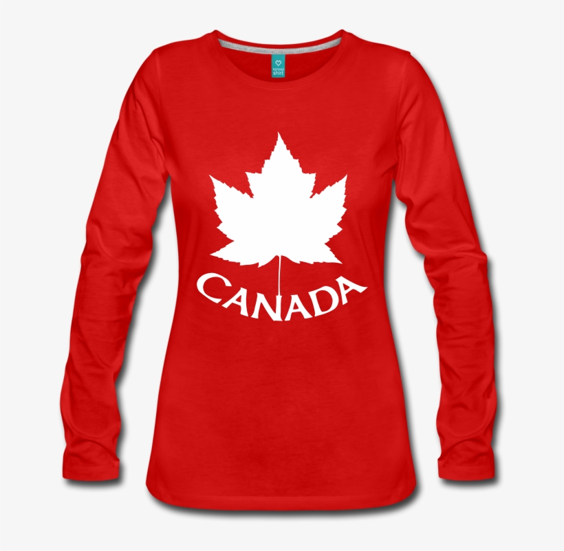 Canada T-shirts Long Sleeve Canadian Flag Souvenir - Canada T Shirt For Women, transparent png