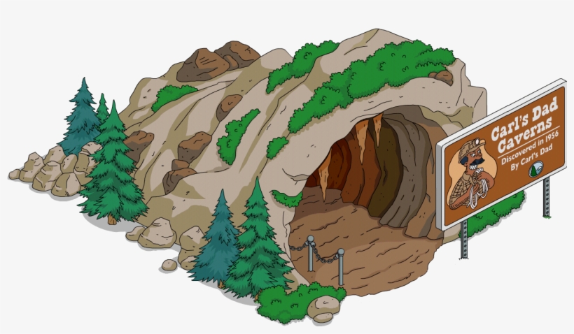 Cavern Clipart Cave - Simpsons Tapped Out Rock, transparent png
