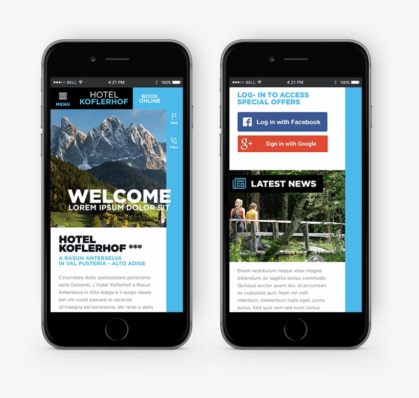 Italica Mobile Website - Funes Valley, transparent png