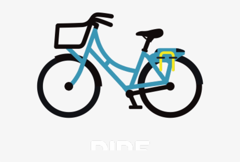 Cycling Clipart Two Wheeler - Bike Share Icon, transparent png