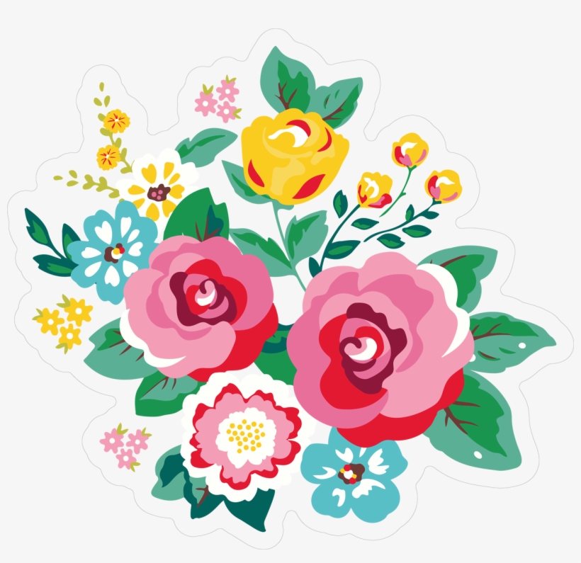 Flower Bunch - Print And Cut Flowers, transparent png
