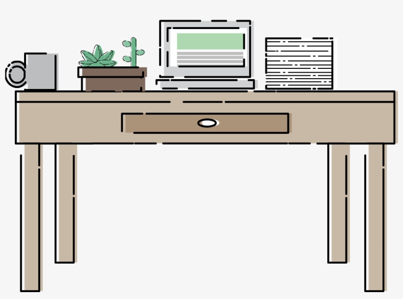 Green Desk Affordable Eco Friendly Office Es - Office Table Png, transparent png