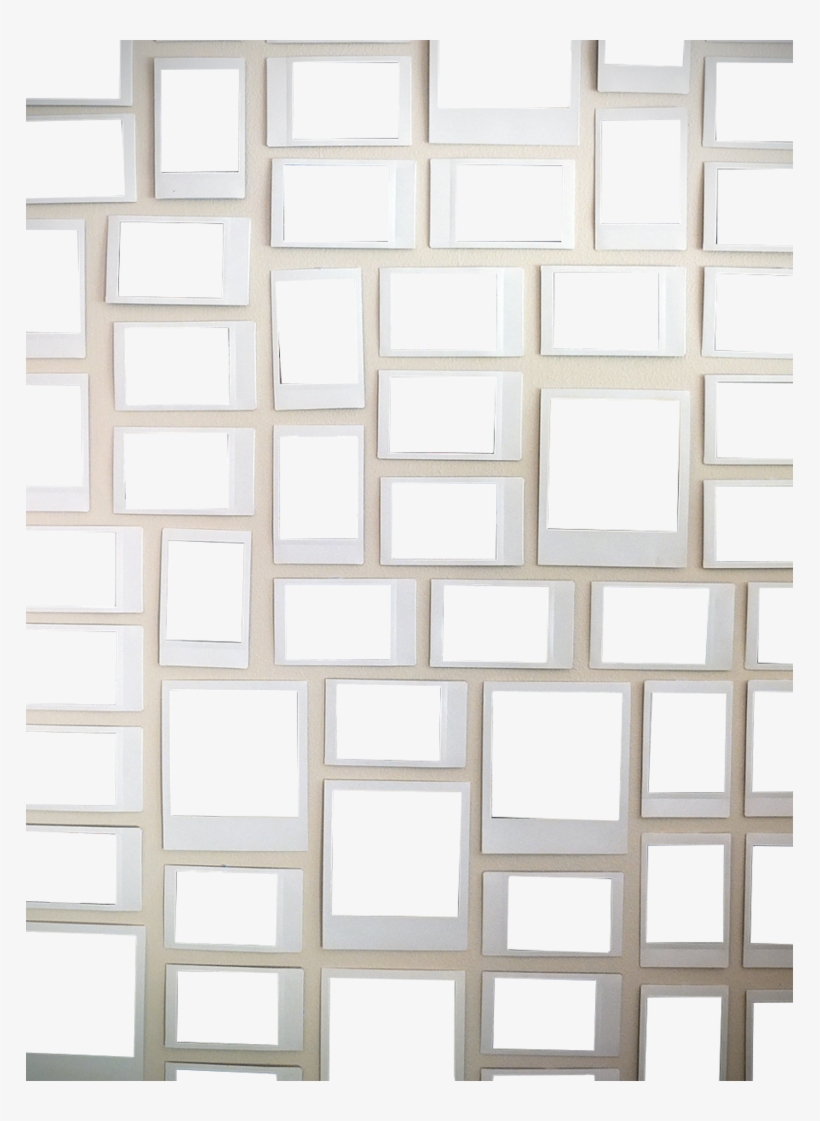 7 Png, > Pixels, The Paintings On The Wall - Polaroid Frame Wall Png, transparent png