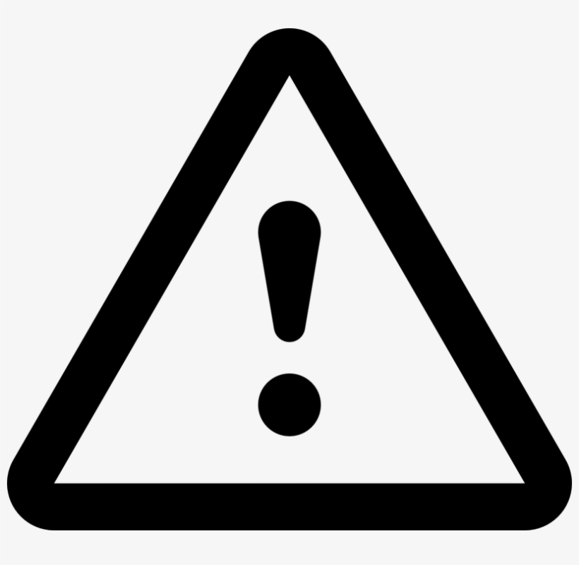 Exclamation Mark Png - Warning Outline Icon Png, transparent png