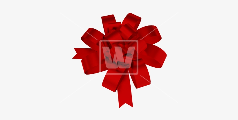 Red Glassy Bow - Illustration, transparent png