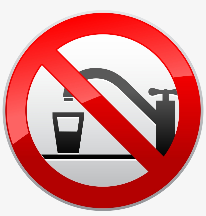 Not Drinking Water Prohibition Sign Png Clipart - Hammersmith, transparent png