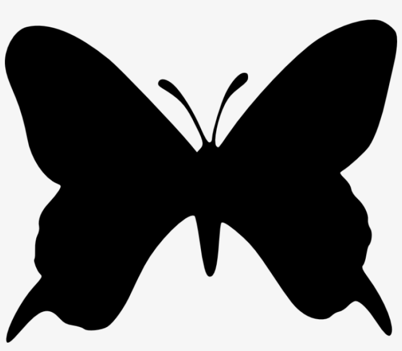 Free Png Butterfly Silhouette Png Images Transparent - Butterfly Stencil, transparent png