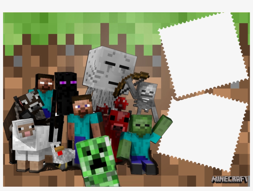 Lindas Molduras E Wallpaper Para Fs Do Jogo Do Minecraft - Painel Minecraft 4, transparent png