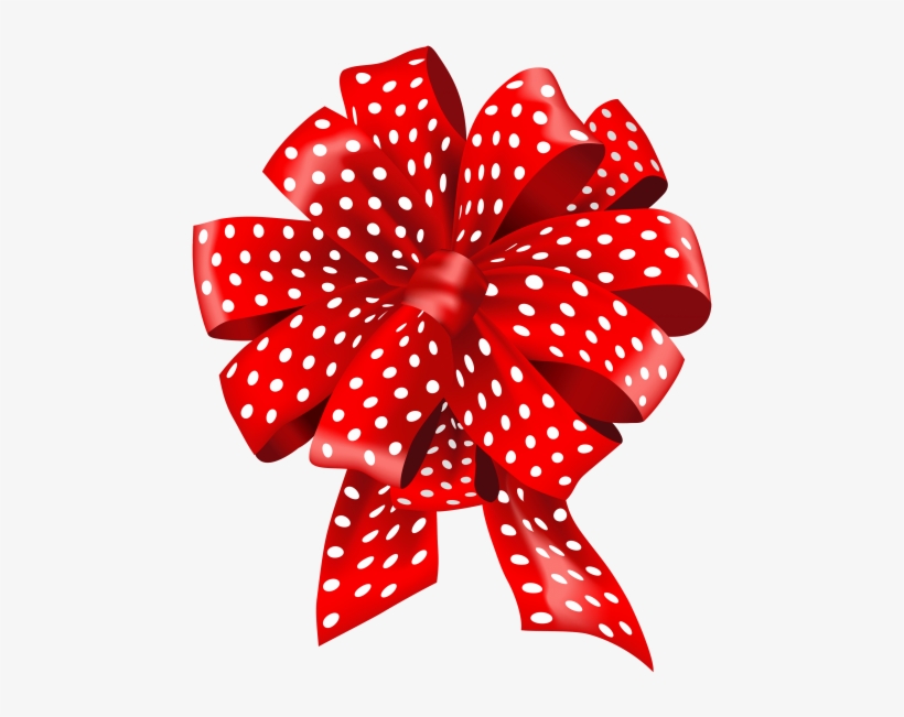 Free Png Red Dotted Bow Png Images Transparent - Ribbon, transparent png