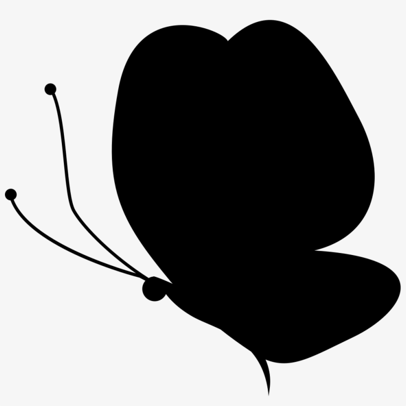Butterfly Silhouette Facing To Left Comments, transparent png